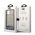 Karl Lagerfeld Liquid Glitter Round RSG Logo Case - Case for iPhone 14 (Black)