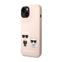 Karl Lagerfeld Liquid Silicone Karl & Choupette MagSafe - Case for iPhone 14 Plus (Pink)