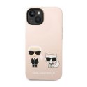 Karl Lagerfeld Liquid Silicone Karl & Choupette MagSafe - Case for iPhone 14 Plus (Pink)