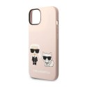 Karl Lagerfeld Liquid Silicone Karl & Choupette MagSafe - Case for iPhone 14 Plus (Pink)