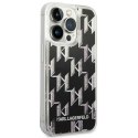 Karl Lagerfeld Monogram Liquid Glitter - Case for iPhone 14 Pro (Black)