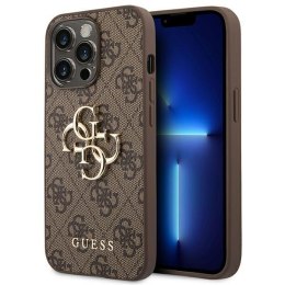 Guess 4G Big Metal Logo Case iPhone 14 Pro (Brown)