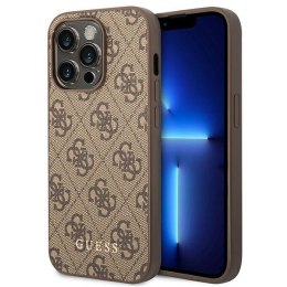 Guess 4G Metal Gold Logo Case iPhone 14 Pro Max (Brown)
