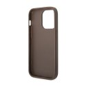 Guess 4G Metal Gold Logo Case iPhone 14 Pro Max (Brown)