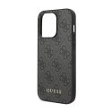 Guess 4G Metal Gold Logo Case iPhone 14 Pro Max (Grey)