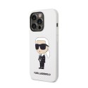 Karl Lagerfeld Silicone NFT Ikonik - Case for iPhone 14 Pro Max (White)