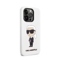 Karl Lagerfeld Silicone NFT Ikonik - Case for iPhone 14 Pro Max (White)