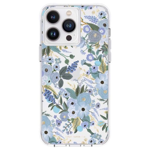 Rifle Paper Clear - Case for iPhone 14 Pro Max (Garden Party Blue)