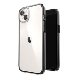 Speck Presidio Perfect-Clear with Impact Geometry - Case for iPhone 15 Plus / 14 Plus with MICROBAN coating (Clear / Black)