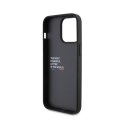 BMW Leather Hot Stamp Tricolor - Case for iPhone 15 Pro Max (black)