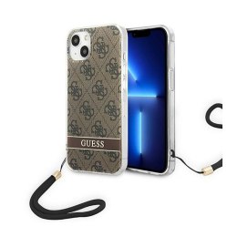 Guess 4G Print Cord - Case for iPhone 14 (Brown)
