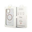 Guess Metal Outline MagSafe - Case for iPhone 14 Plus (Clear)