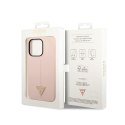 Guess Silicone Triangle Logo - Case for iPhone 14 Pro (Pink)
