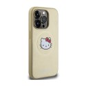 Hello Kitty Leather Kitty Head MagSafe - Case for iPhone 15 Pro Max (Gold)