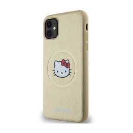 Hello Kitty Leather Kitty Head MagSafe - iPhone 11 Case (Gold)