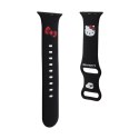 Hello Kitty Silicone Kitty Head - Strap for Apple Watch 38/40/41 mm (black)