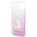 Karl Lagerfeld Leather Perforated Logo Case iPhone 14 Plus (Pink)