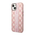 Karl Lagerfeld Mono Vertical Stripe - Case for iPhone 14 Plus (Pink)