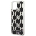 Karl Lagerfeld Monogram Liquid Glitter - Case for iPhone 14 Plus (Black)