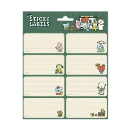 BT21 - Set of 16 Outdoor Weekend stickers for notebooks/books