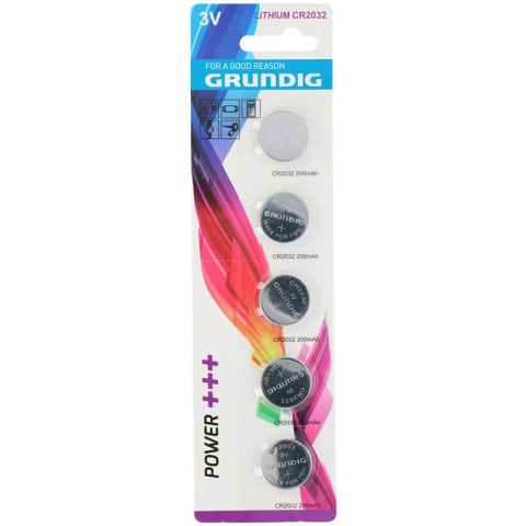 Grundig - Set of button cell batteries CR2032 3V 5 pcs.