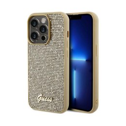 Guess Disco Metal Script - iPhone 14 Pro Max Case (Gold)