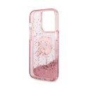 Karl Lagerfeld Liquid Glitter NFT Karl's Head - Case for iPhone 14 Pro Max (Pink)