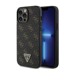 Guess 4G Triangle Metal Logo - Case for iPhone 13 Pro Max (Black)