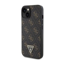 Guess 4G Triangle Metal Logo - Case for iPhone 15 Plus (Black)