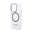 Guess Metal Outline MagSafe - Case for iPhone 14 Pro (Clear)