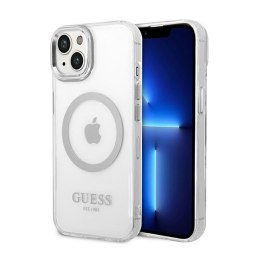 Guess Metal Outline MagSafe - Case or iPhone 14 (Clear)