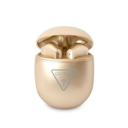 Guess Triangle Logo - TWS Earphones + Docking Station (Gold)