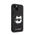 Karl Lagerfeld NFT Glitter Choupette Patch - Case for iPhone 14 Plus (Black)