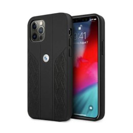 BMW Leather Curve Perforate - Case for iPhone 12 / iPhone 12 Pro (Black)