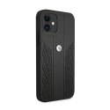 BMW Leather Curve Perforate - Case for iPhone 12 mini (Black)