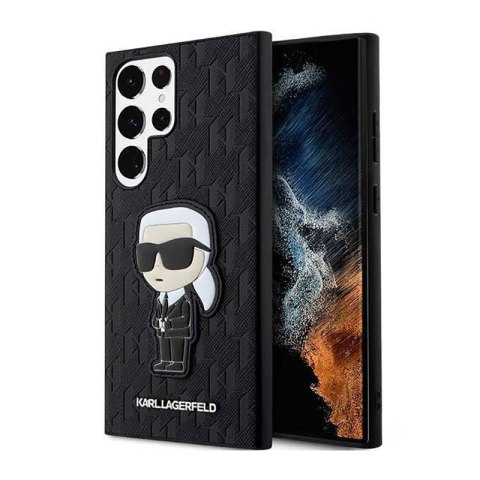 Karl Lagerfeld NFT Saffiano Monogram Ikonik - Case for Samsung Galaxy S23 Ultra (black)