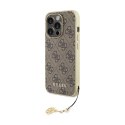 Guess 4G Charms Collection - iPhone 15 Pro Case (brown)