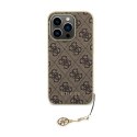 Guess 4G Charms Collection - iPhone 15 Pro Case (brown)