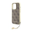 Guess 4G Charms Collection - iPhone 15 Pro Case (brown)