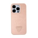 Guess Croco Triangle Metal Logo - iPhone 15 Pro Max Case (pink)