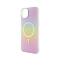 Guess IML Iridescent MagSafe - iPhone 15 Case (Pink)