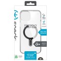 Speck Presidio Perfect-Clear ClickLock & Magsafe - Case for iPhone 15 Plus / iPhone 14 Plus (Clear / Chrome Finish / Serene Silv