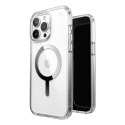 Speck Presidio Perfect-Clear MagSafe - Case for iPhone 15 Pro Max (Clear / Chrome Finish / Serene Silver)