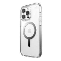 Speck Presidio Perfect-Clear MagSafe - Case for iPhone 15 Pro Max (Clear / Chrome Finish / Serene Silver)