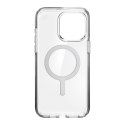 Speck Presidio Perfect-Clear MagSafe - Case for iPhone 15 Pro Max (Clear / Chrome Finish / Serene Silver)