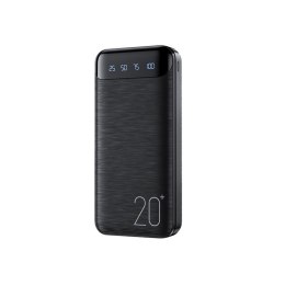 WEKOME WP-163 - Power bank 20000 mAh 2xUSB-A (Black)