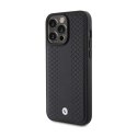 BMW Leather Diamond Pattern - Case for iPhone 15 Pro Max (Black)