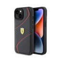 Ferrari Twist Metal Logo - Case for iPhone 15 (black)