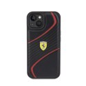 Ferrari Twist Metal Logo - Case for iPhone 15 (black)