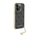 Guess 4G Charms Collection - iPhone 15 Pro Case (grey)